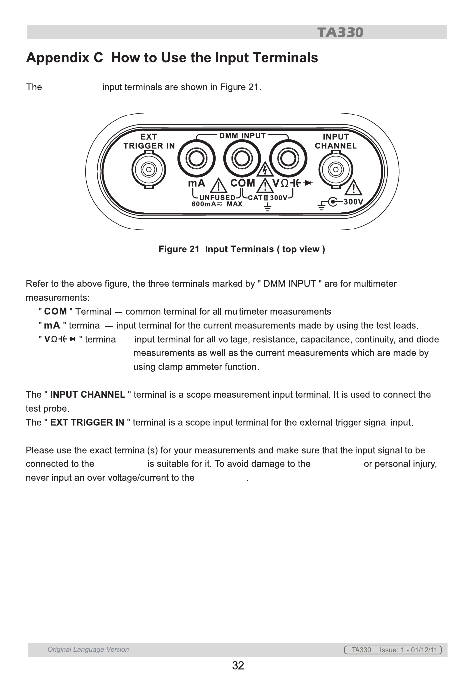 Sealey TA330 User Manual | Page 32 / 38
