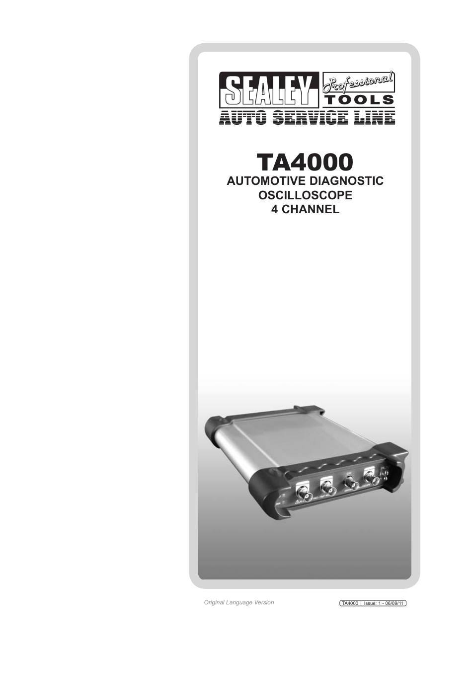 Sealey TA4000 User Manual | 102 pages