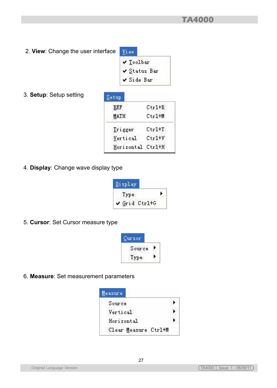 Sealey TA4000 User Manual | Page 27 / 102