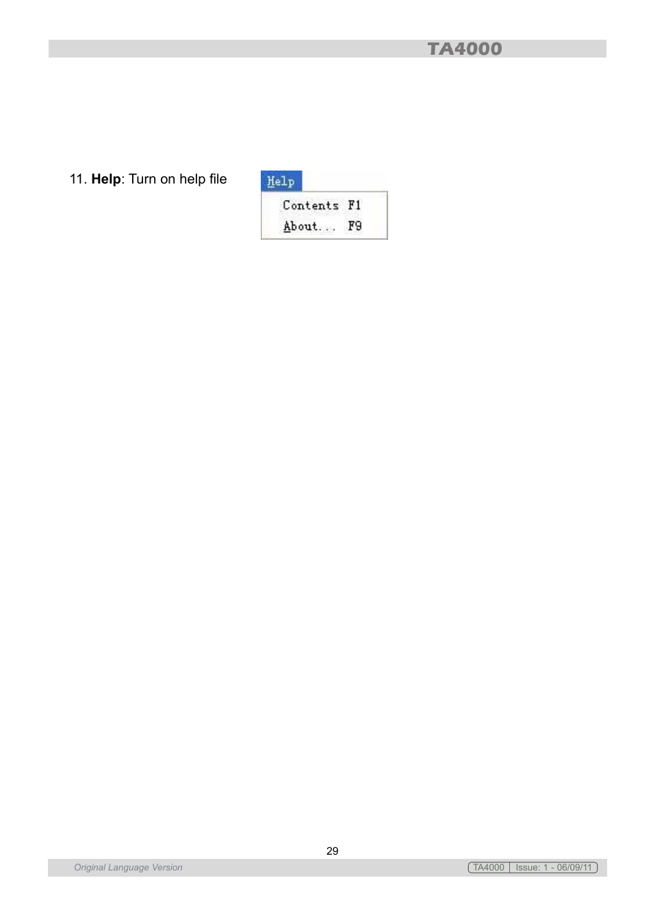 Sealey TA4000 User Manual | Page 29 / 102