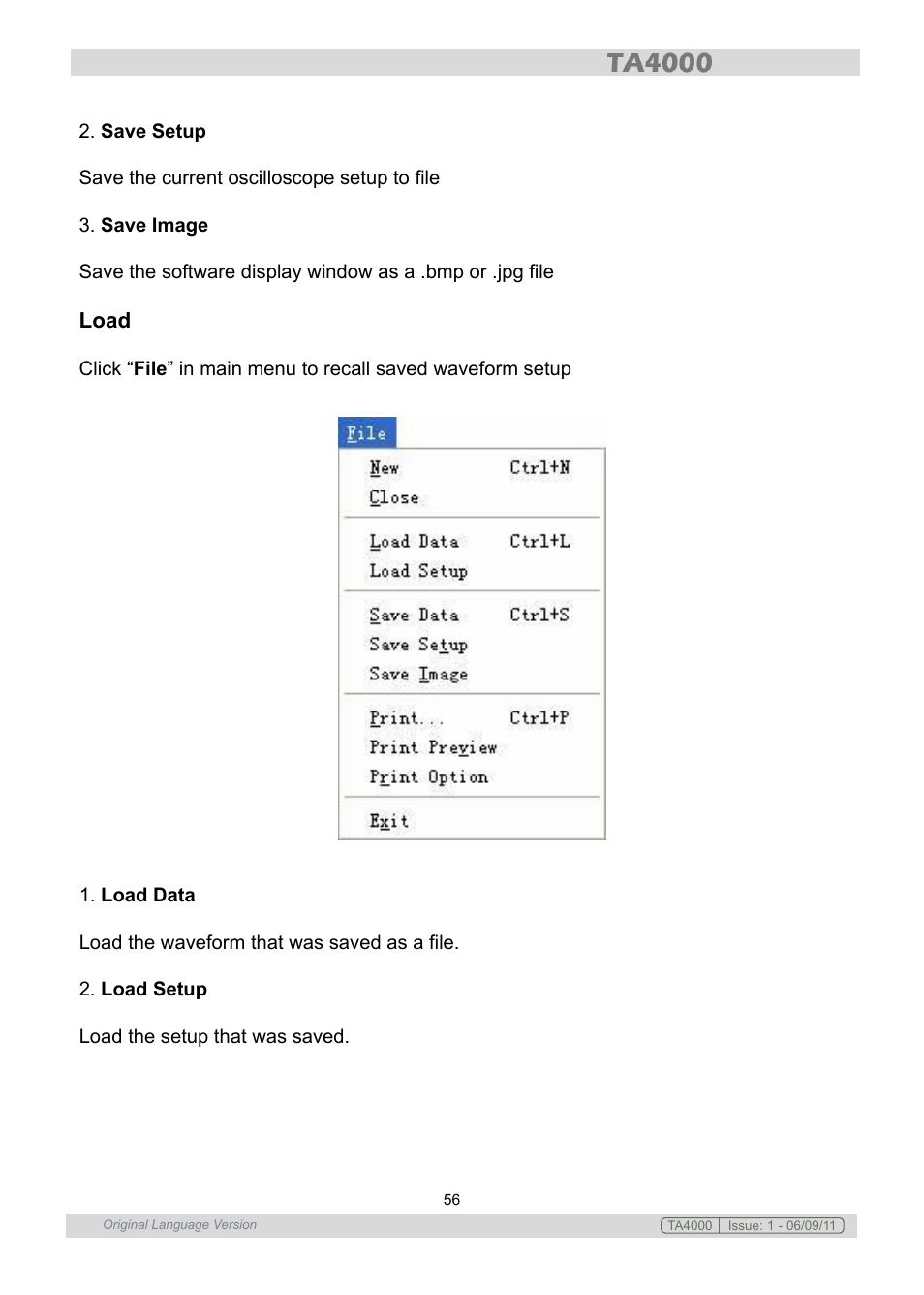 Sealey TA4000 User Manual | Page 56 / 102