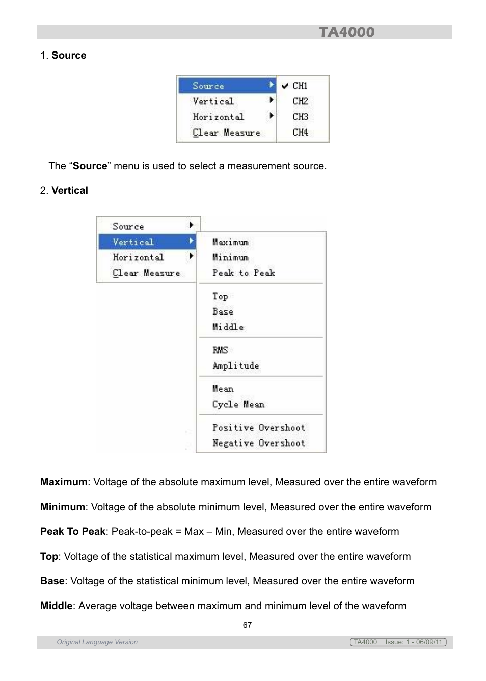 Sealey TA4000 User Manual | Page 67 / 102