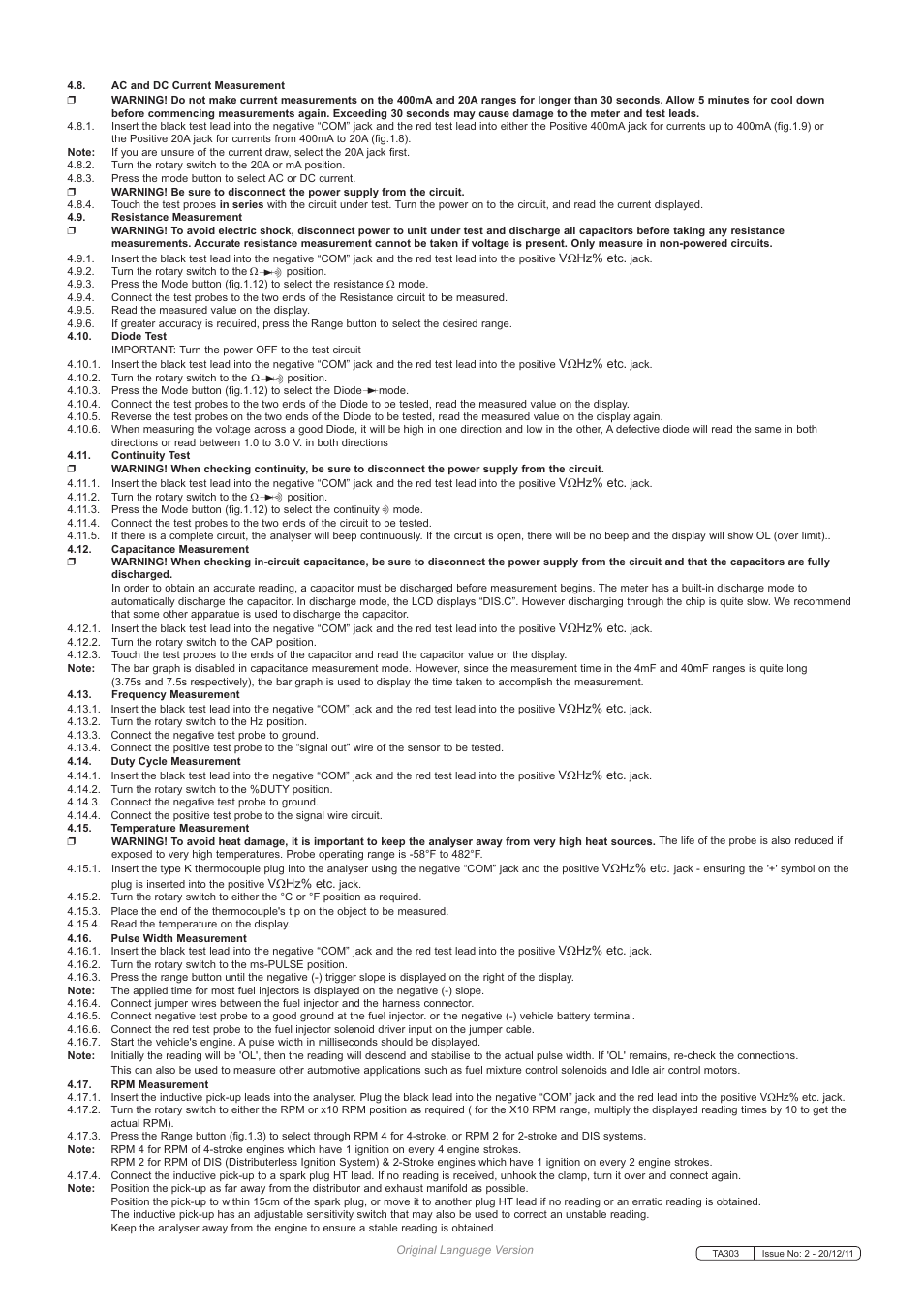 Sealey TA303 User Manual | Page 4 / 5