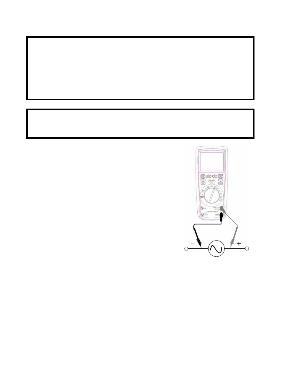 Ac voltage (frequency, duty cycle) measurements | Sealey TA320 User Manual | Page 12 / 36