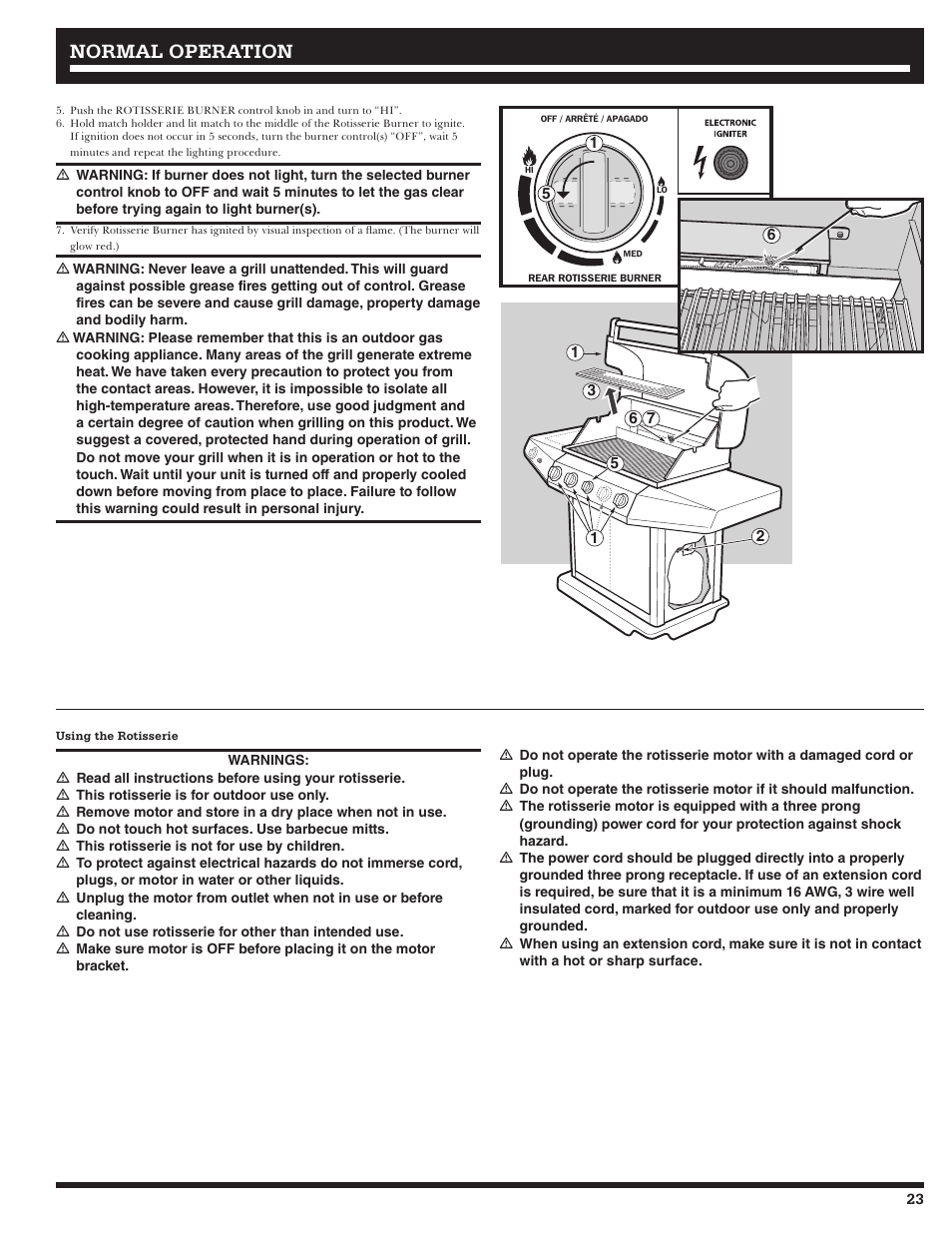 Normal operation | Ducane Affinity LP 3400 User Manual | Page 23 / 72