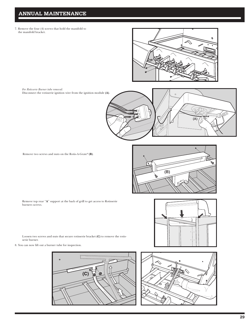 Annual maintenance | Ducane Affinity LP 3400 User Manual | Page 29 / 72