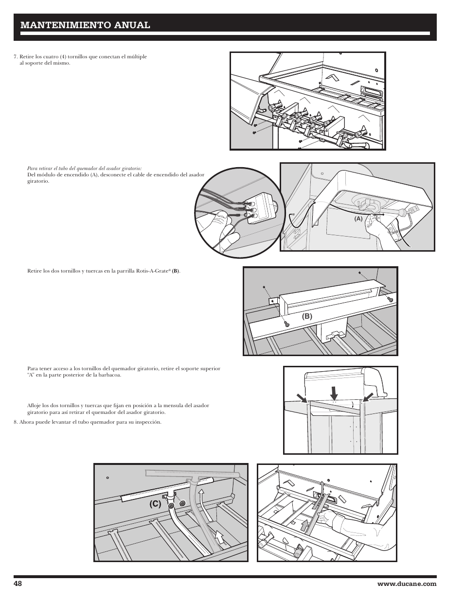 Mantenimiento anual | Ducane Affinity LP 3400 User Manual | Page 48 / 72