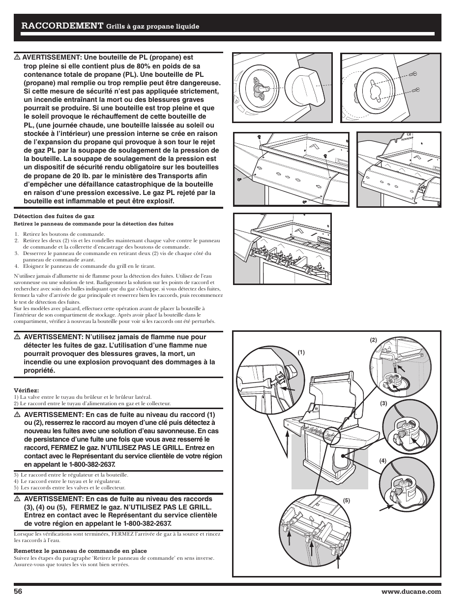 Raccordement | Ducane Affinity LP 3400 User Manual | Page 56 / 72