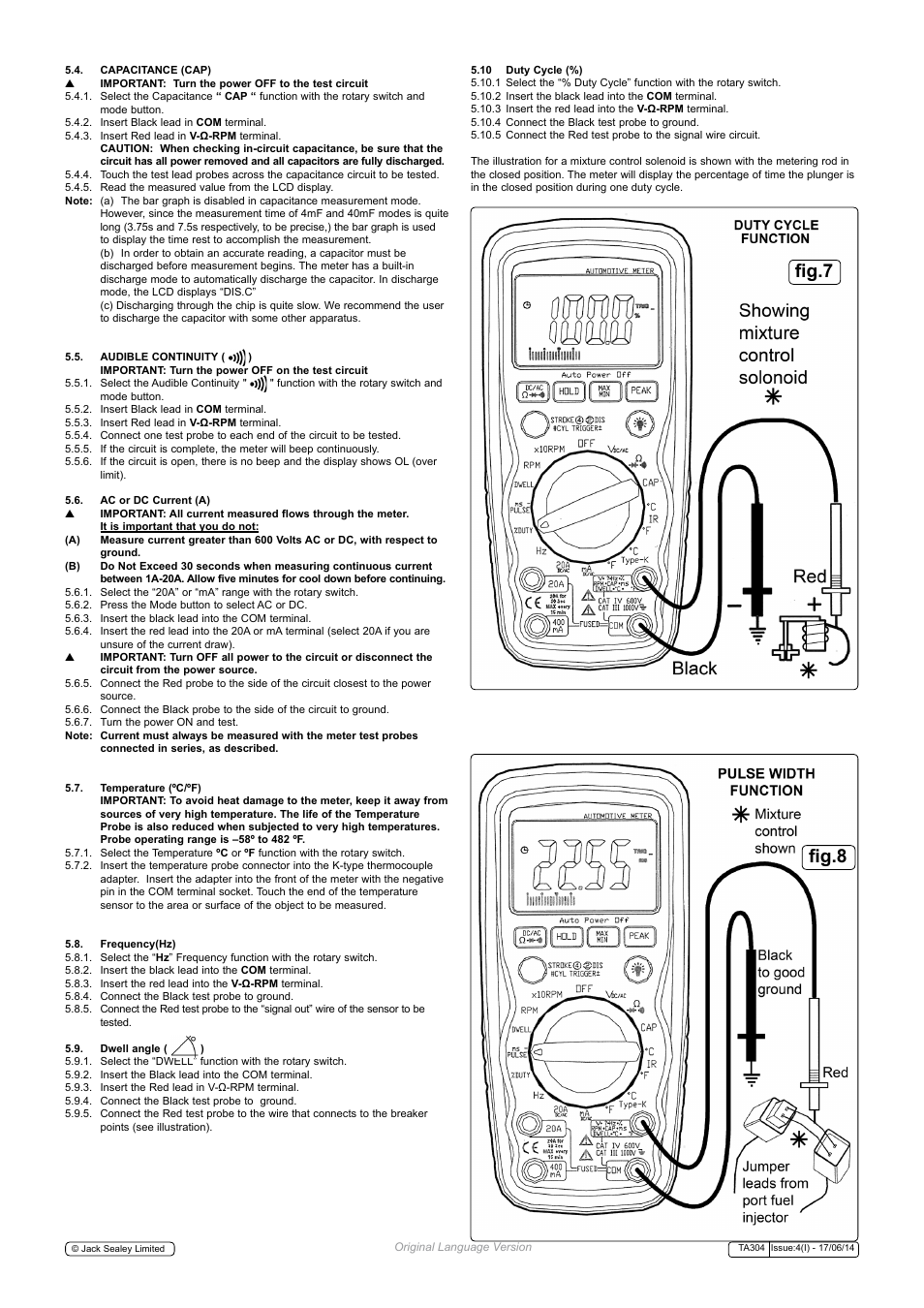 Fig.7 fig.8 | Sealey TA304 User Manual | Page 4 / 7