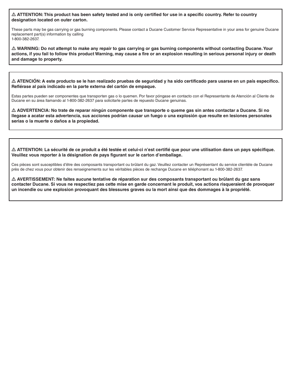 Ducane LP Gass Grill 3200 User Manual | Page 54 / 56