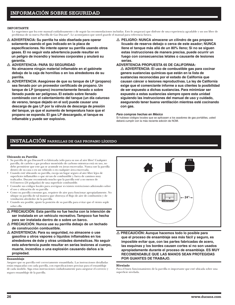 Ducane Gass Grill 20529916 User Manual | Page 26 / 60