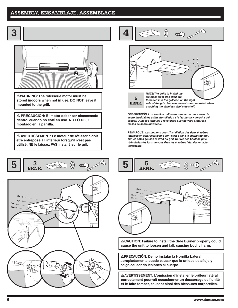 Ducane Gass Grill 20529916 User Manual | Page 6 / 60