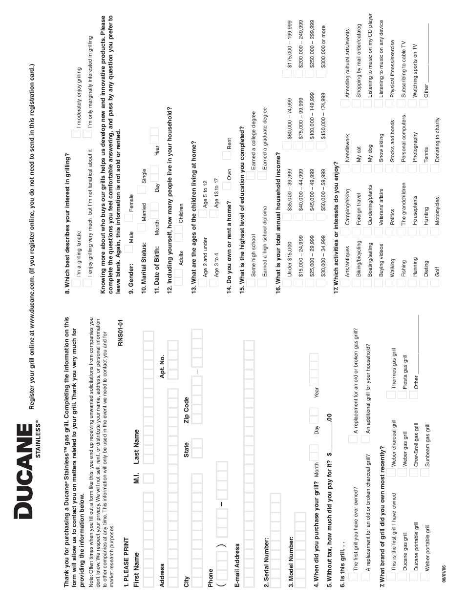 Ducane 20529917 User Manual | Page 55 / 56