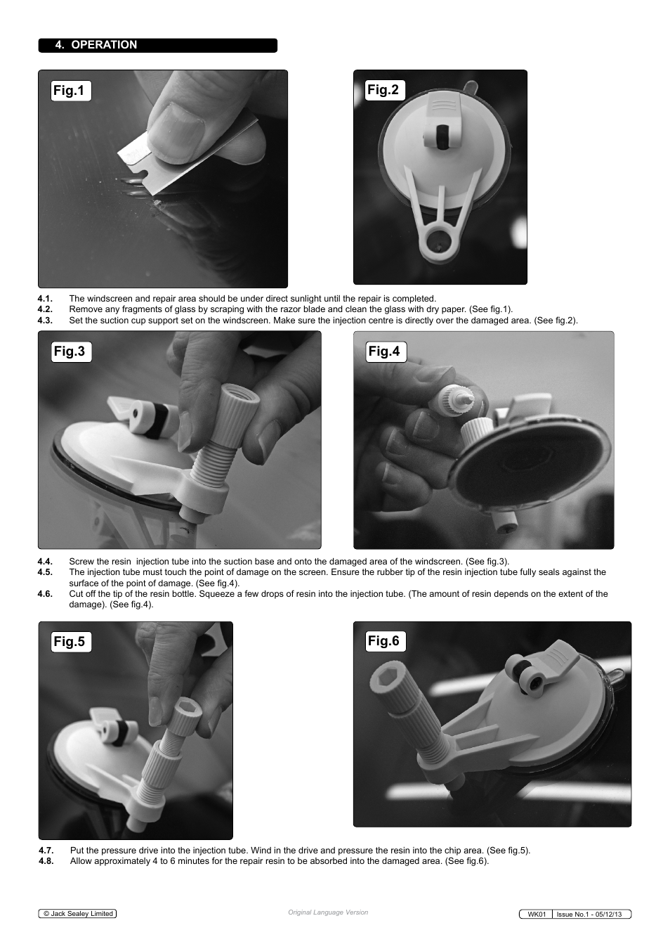Sealey WK01 User Manual | Page 2 / 3
