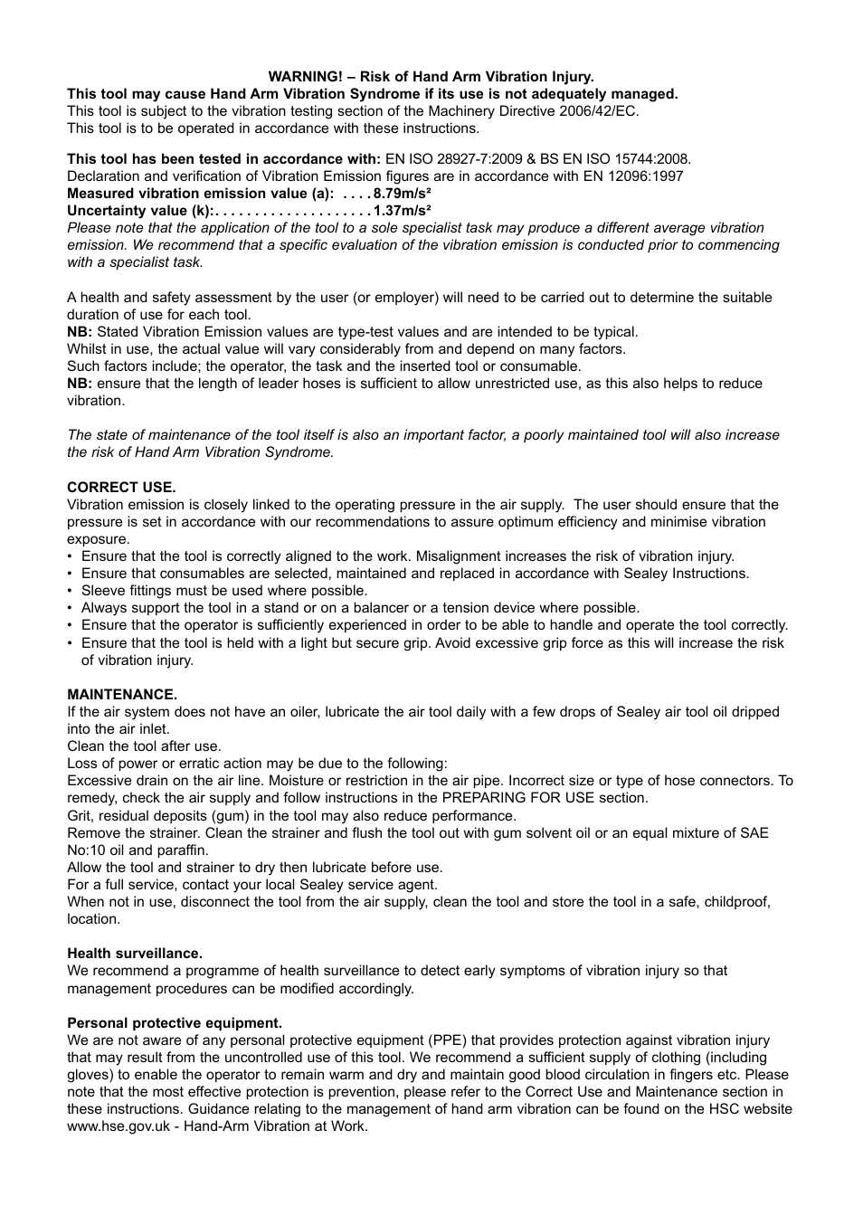 Sealey WK025 User Manual | Page 4 / 4