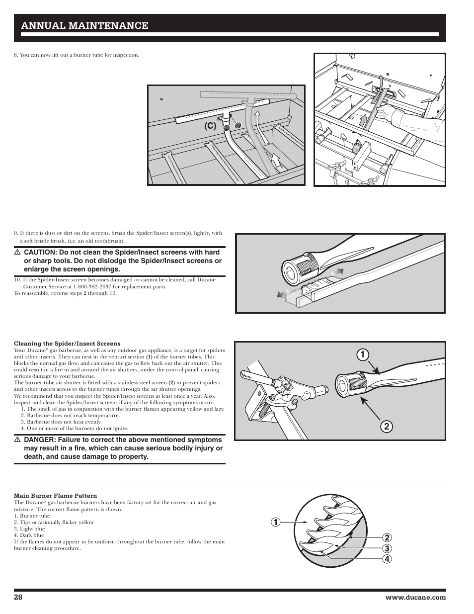 Annual maintenance | Ducane Natural 27010357 User Manual | Page 28 / 64