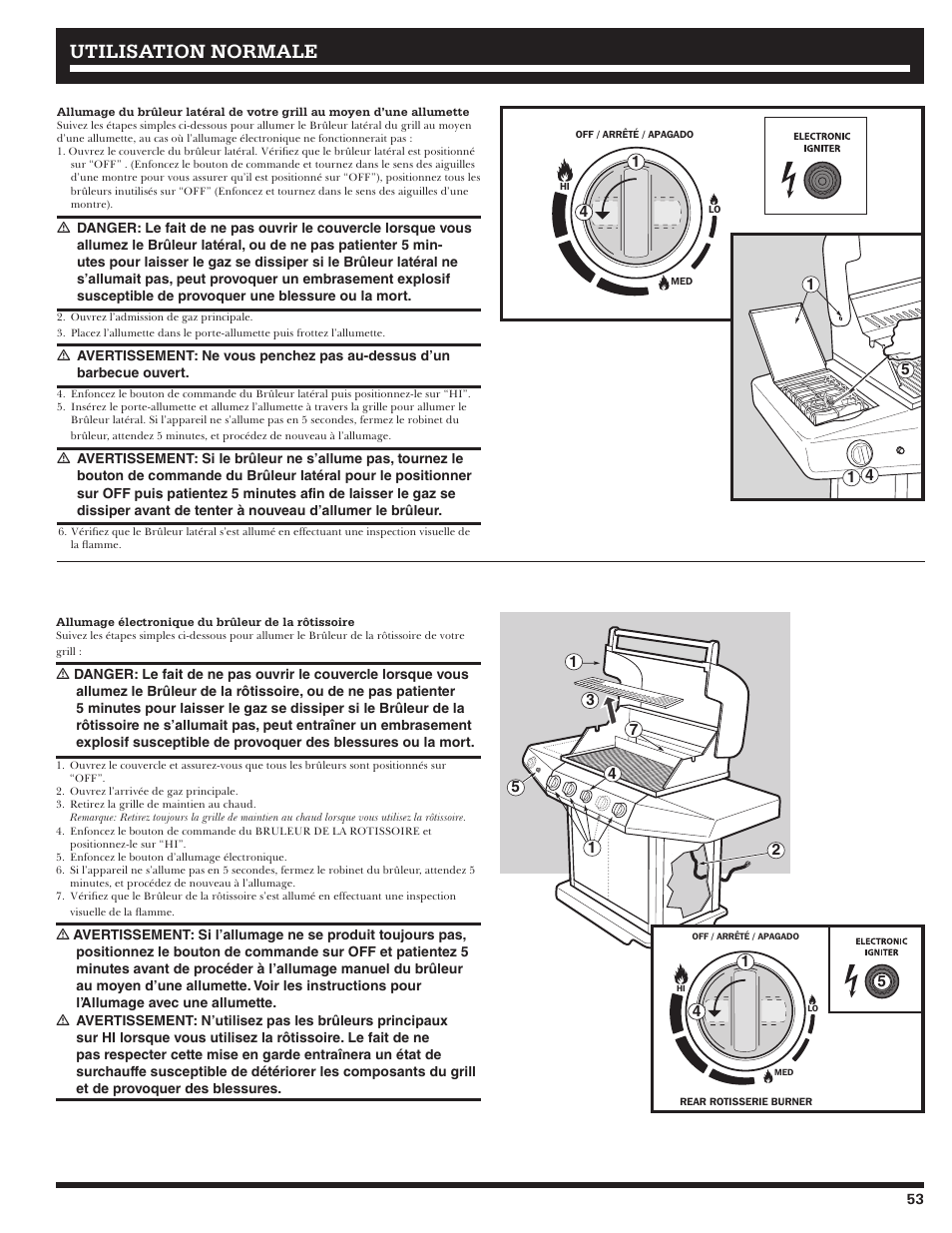 Utilisation normale | Ducane Natural 27010357 User Manual | Page 53 / 64