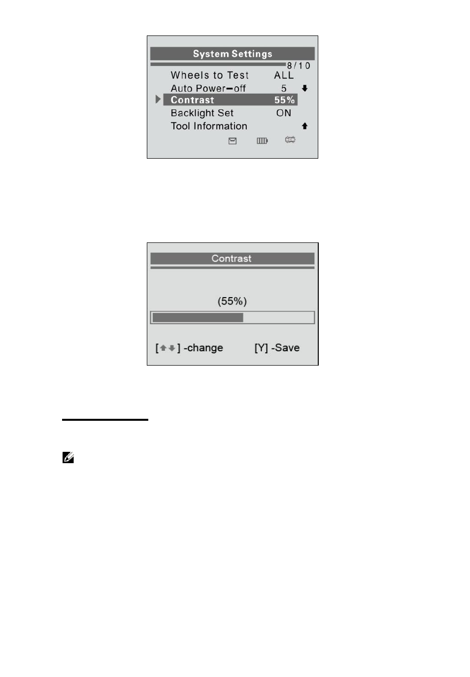Backlight set | Sealey TS401 User Manual | Page 16 / 74