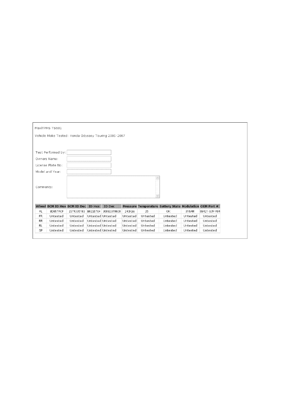 4 rke & rf monitor | Sealey TS401 User Manual | Page 29 / 74