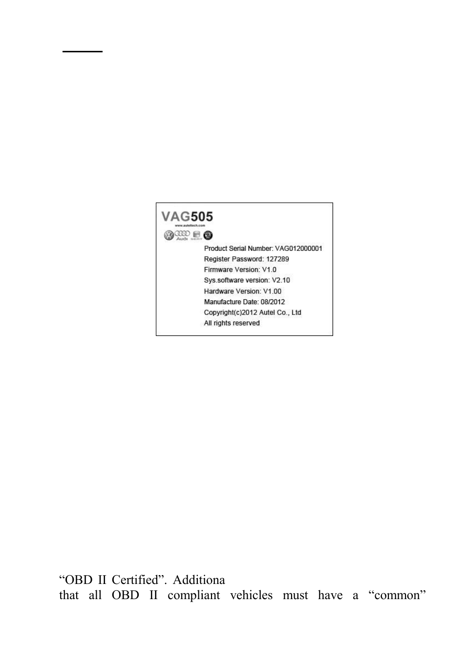 Ehicle, Overage, Roduct | Roubleshooting, Eset, 7 vehicle coverage, About | Sealey VAG505 User Manual | Page 17 / 80