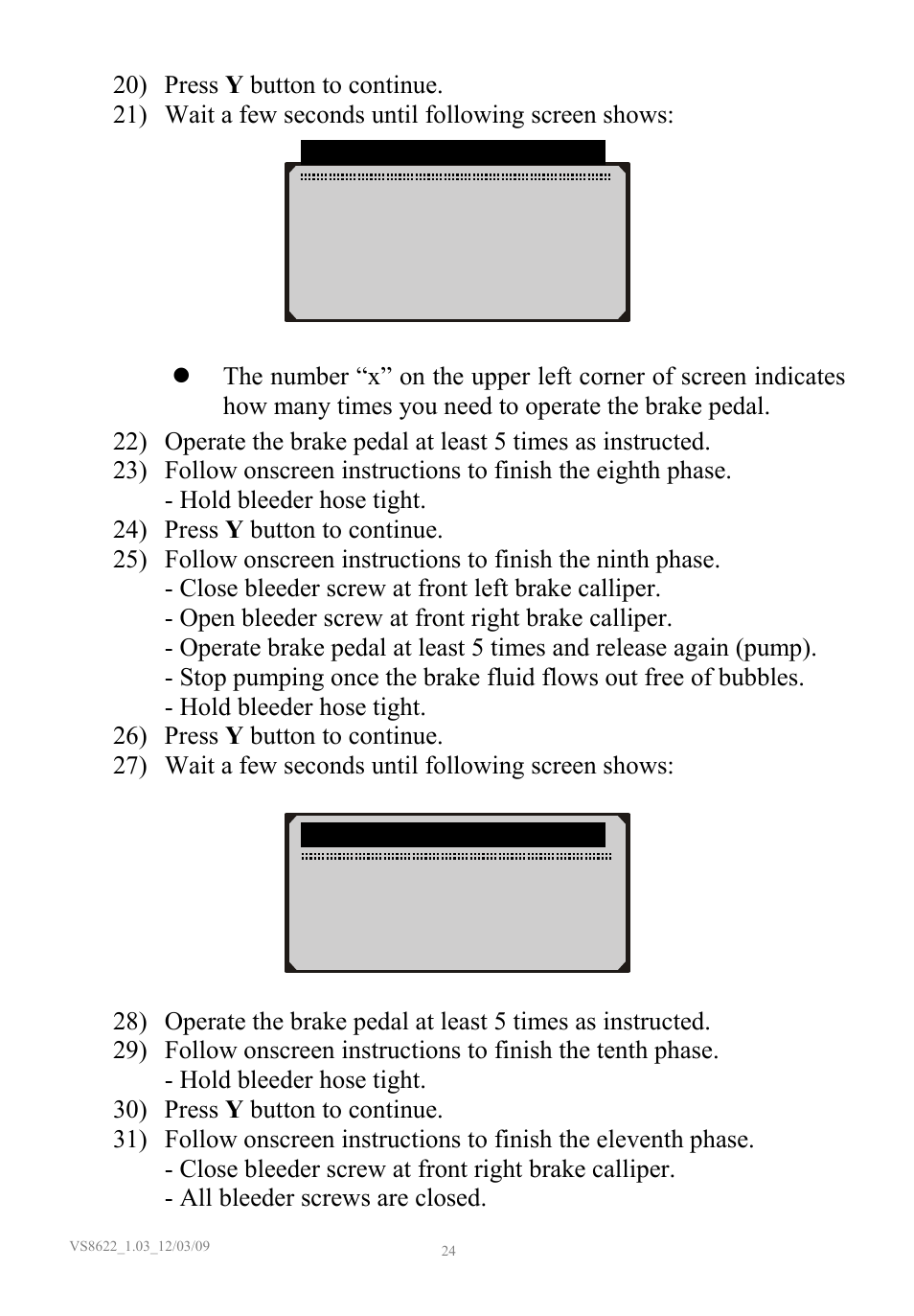 Sealey VS8622 User Manual | Page 25 / 36