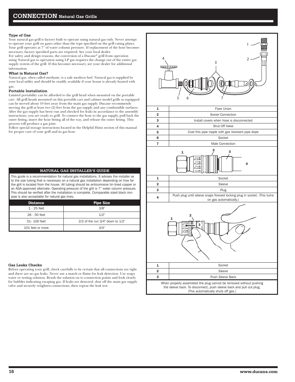 Connection | Ducane Affinity 31-3200 User Manual | Page 16 / 60