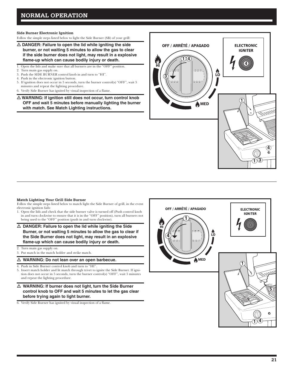 Normal operation | Ducane Affinity 31-3200 User Manual | Page 21 / 60