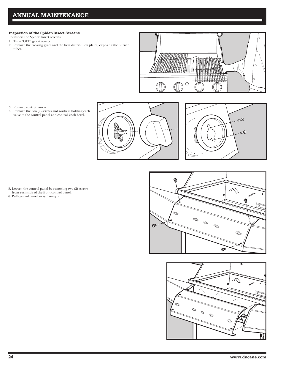 Annual maintenance | Ducane Affinity 31-3200 User Manual | Page 24 / 60