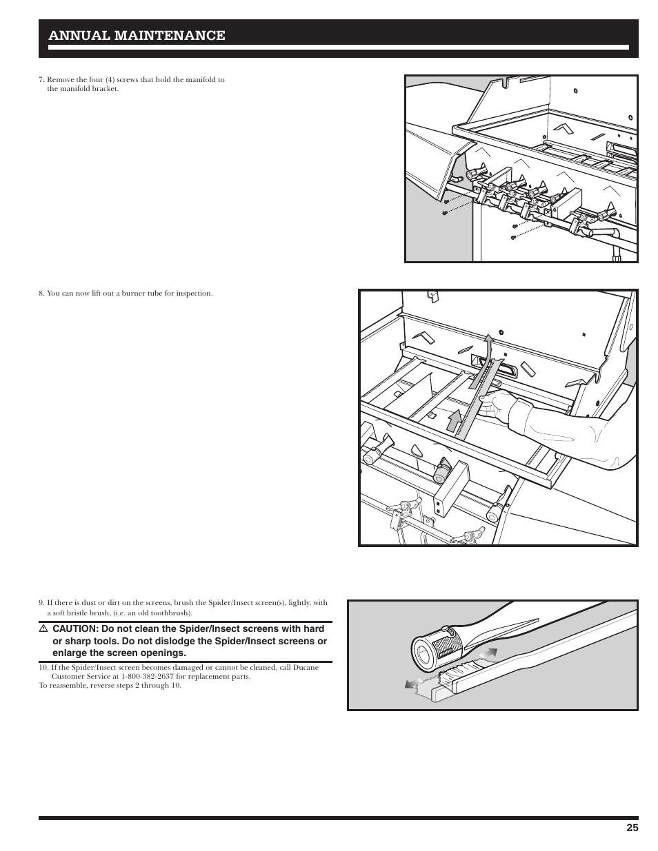 Annual maintenance | Ducane Affinity 31-3200 User Manual | Page 25 / 60