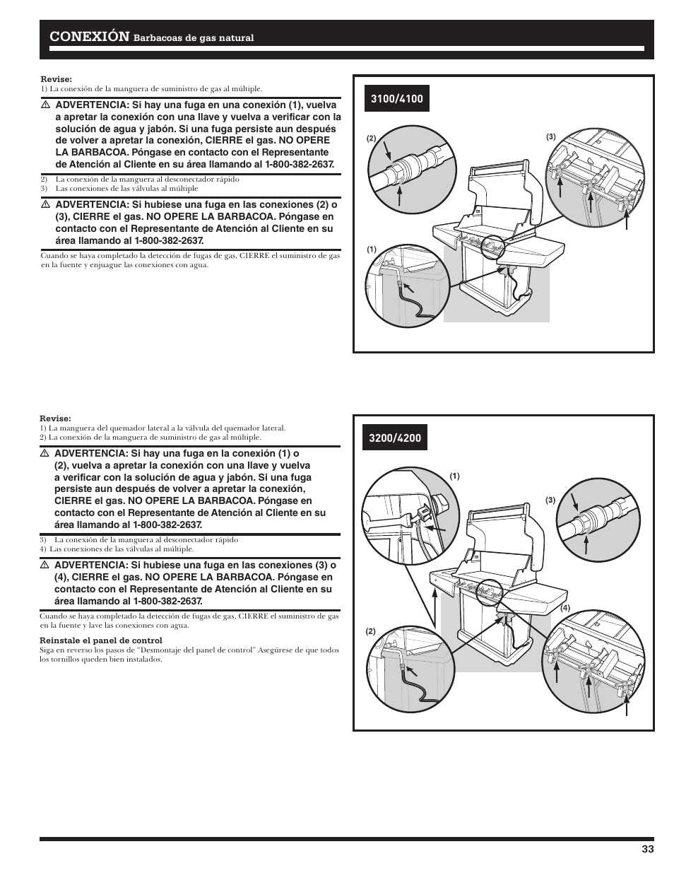 Conexión | Ducane Affinity 31-3200 User Manual | Page 33 / 60