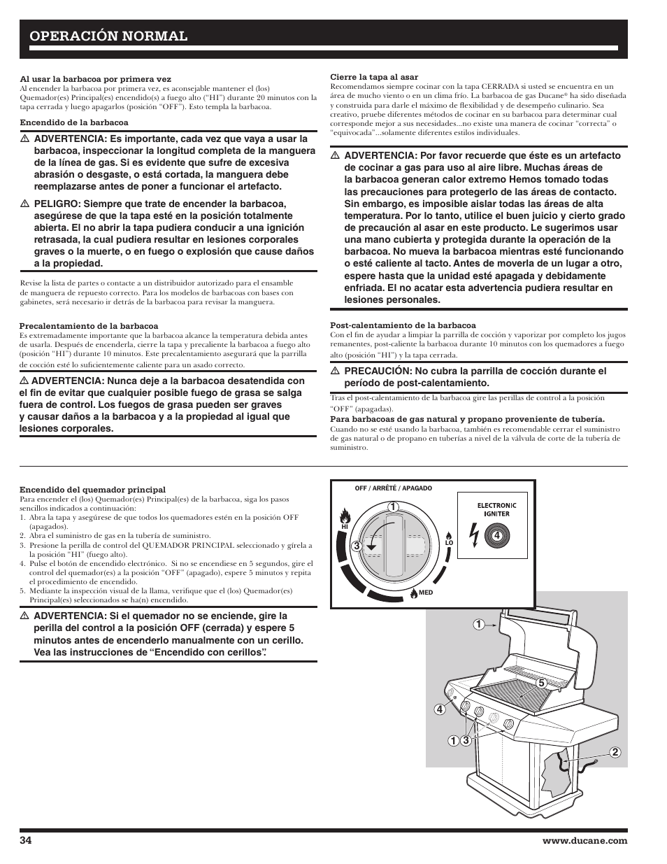 Operación normal | Ducane Affinity 31-3200 User Manual | Page 34 / 60