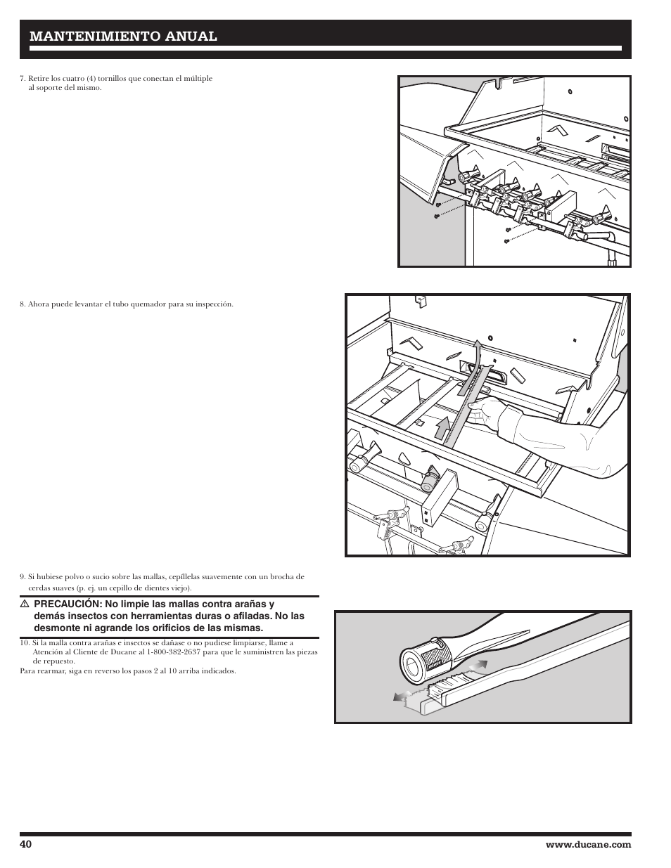 Mantenimiento anual | Ducane Affinity 31-3200 User Manual | Page 40 / 60