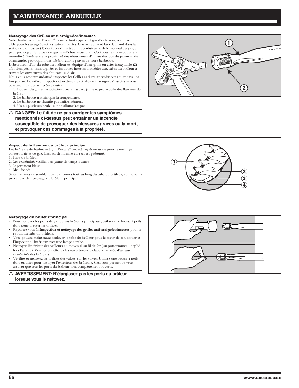 Maintenance annuelle | Ducane Affinity 31-3200 User Manual | Page 56 / 60