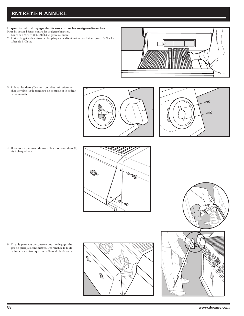 Entretien annuel | Ducane Affinity S LP Gass Grill 3400 User Manual | Page 58 / 64