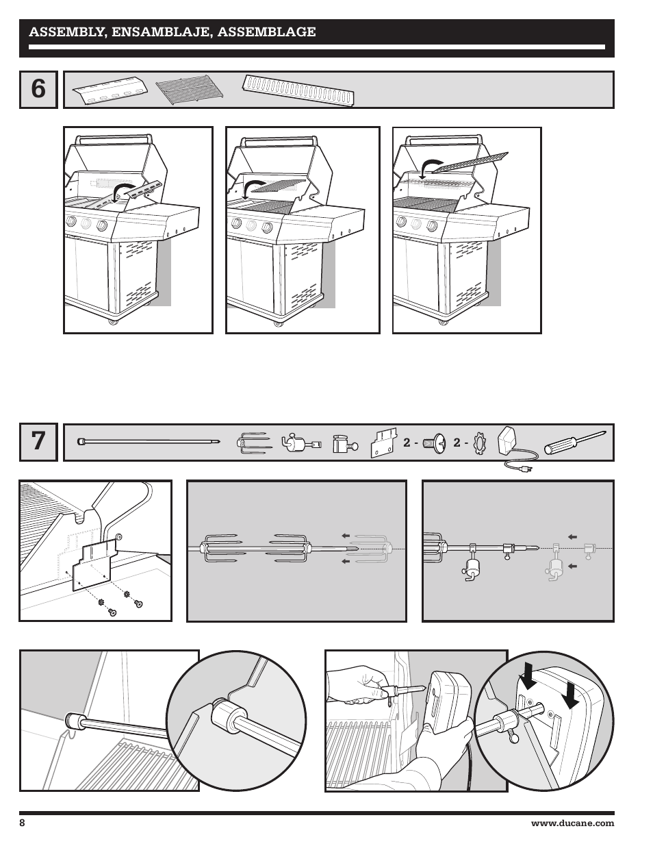 Ducane Affinity S LP Gass Grill 3400 User Manual | Page 8 / 64