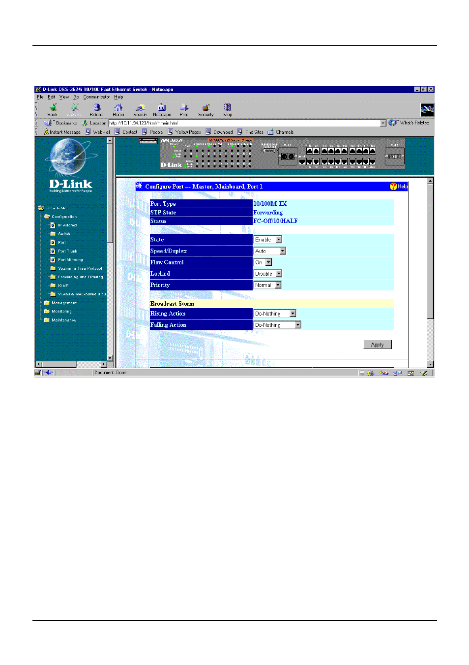 Port | D-Link DES-3624 User Manual | Page 106 / 162