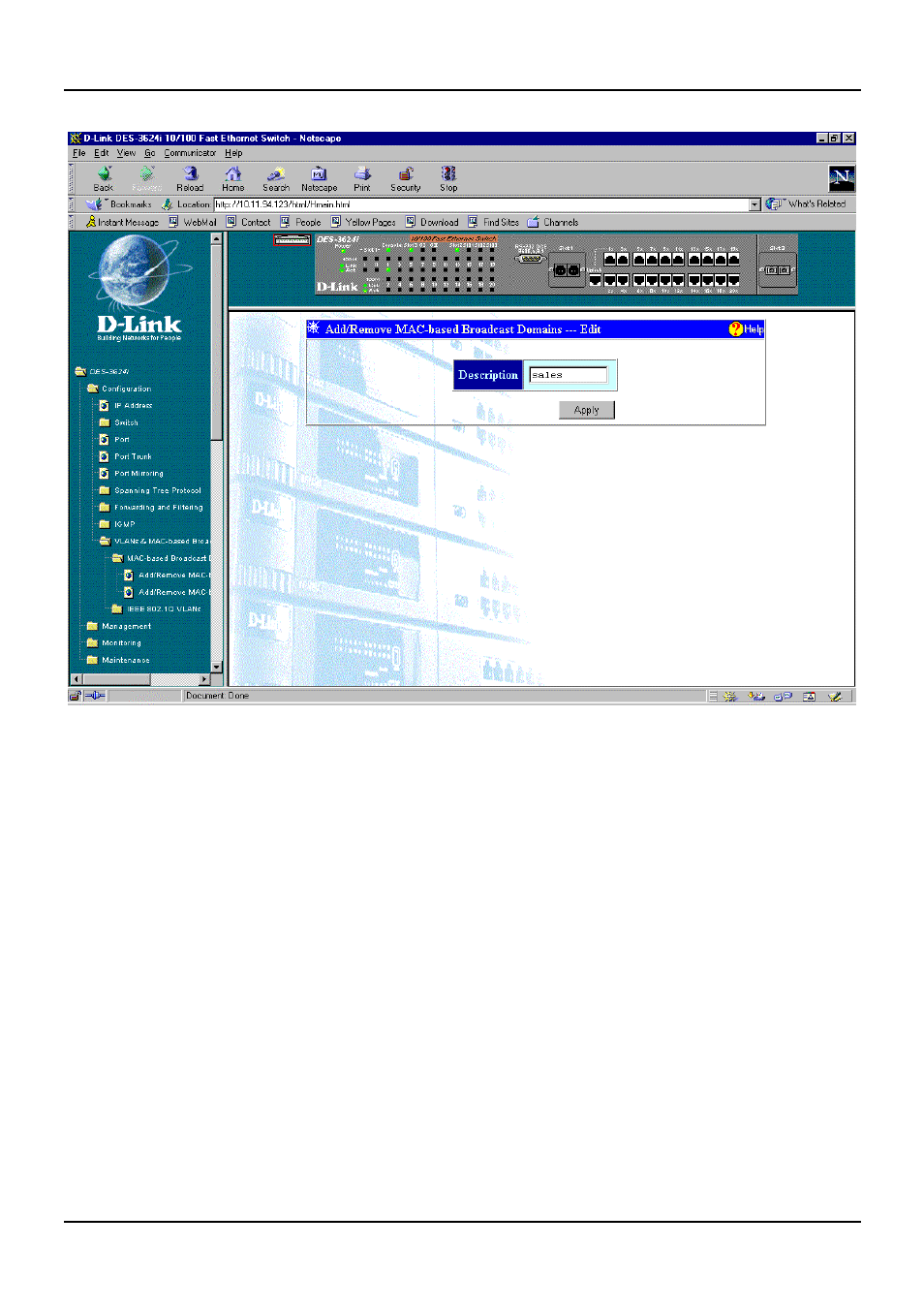 D-Link DES-3624 User Manual | Page 123 / 162