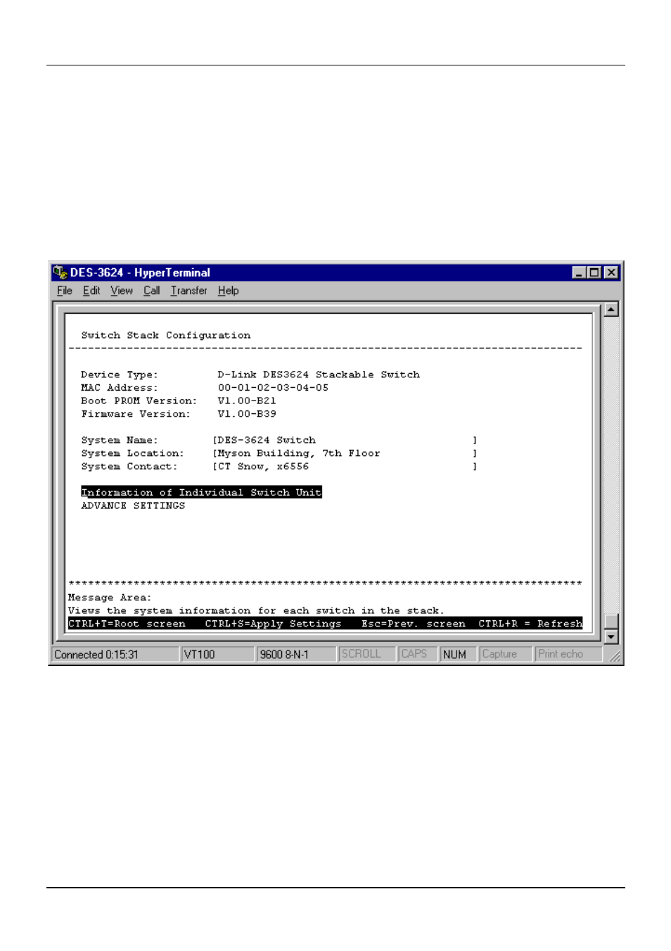 Configure switch stack | D-Link DES-3624 User Manual | Page 52 / 162