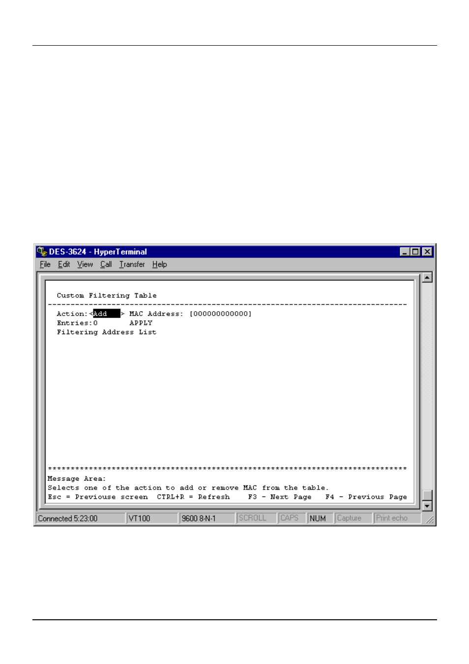 Configure mac address filtering | D-Link DES-3624 User Manual | Page 66 / 162