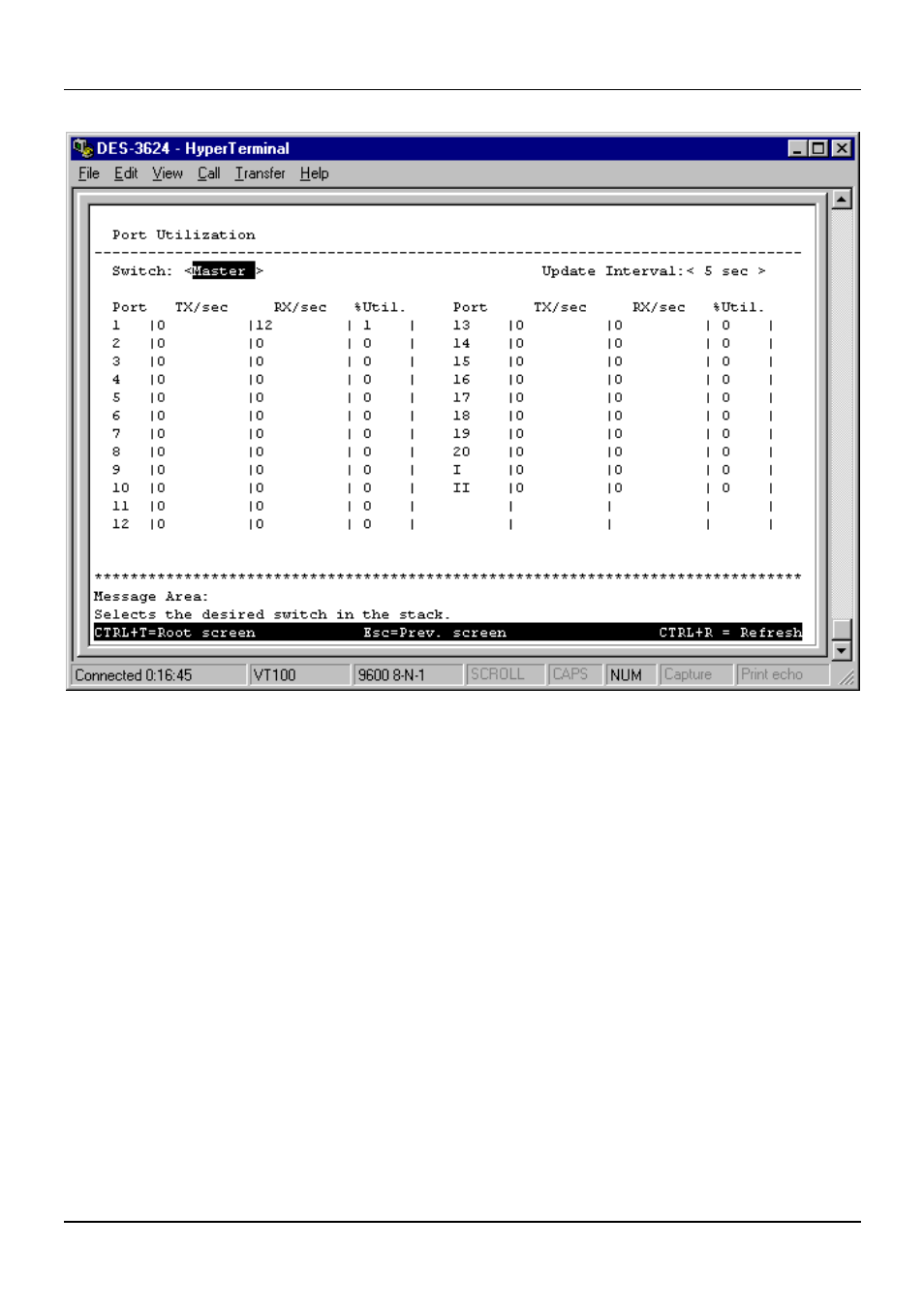 Port traffic statistics | D-Link DES-3624 User Manual | Page 90 / 162