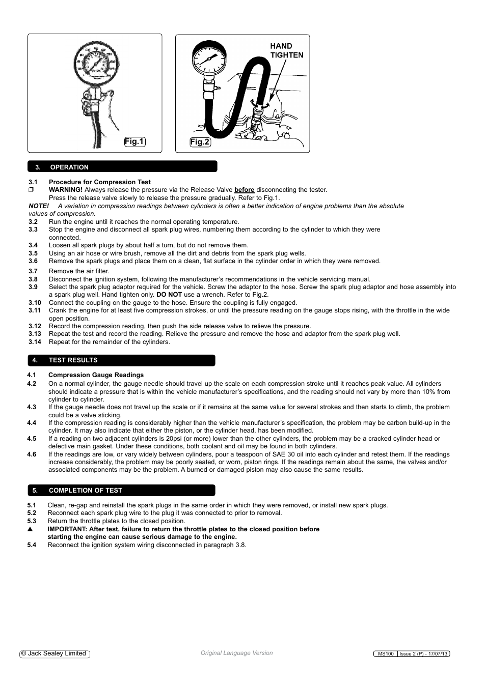 Fig.1 fig.2 | Sealey MS100 User Manual | Page 2 / 3