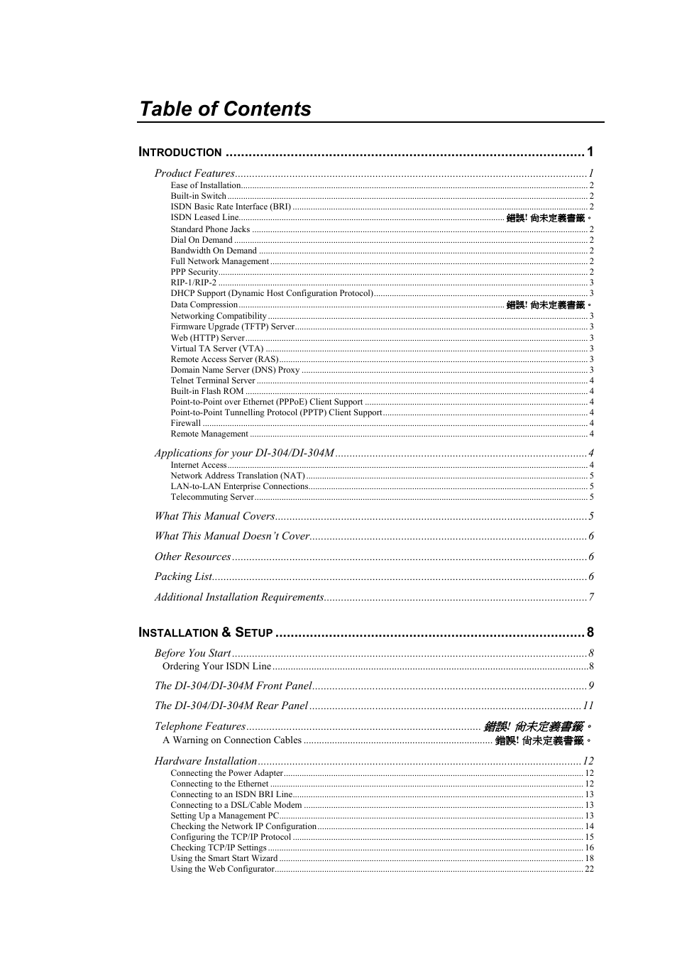 D-Link DI-304M User Manual | Page 6 / 105