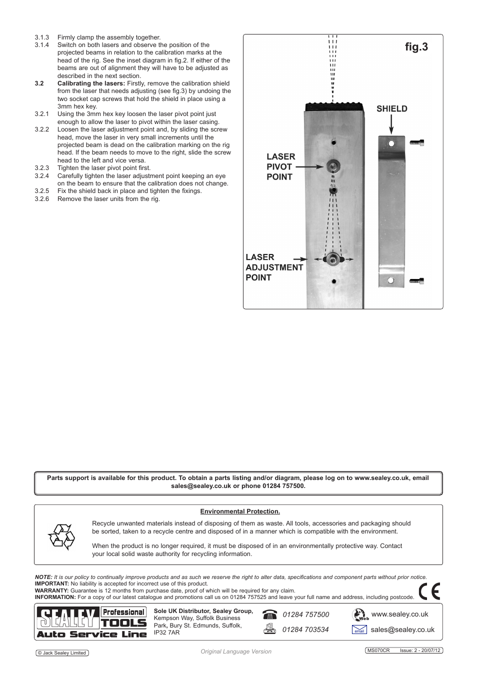 Fig.3 | Sealey MS070CR User Manual | Page 2 / 2