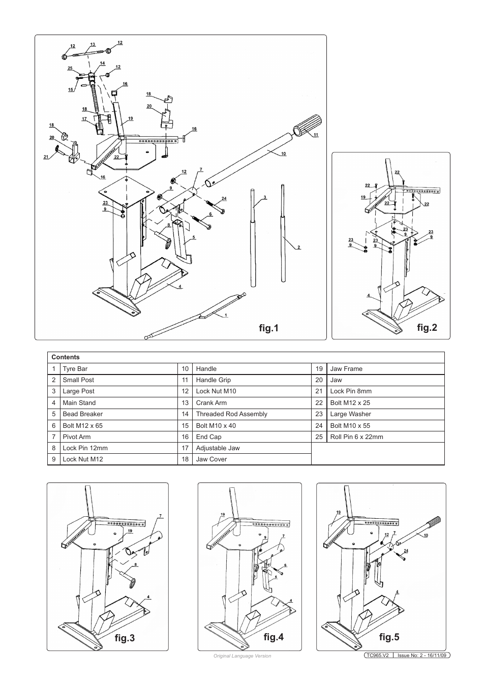 Sealey TC965 User Manual | Page 2 / 6