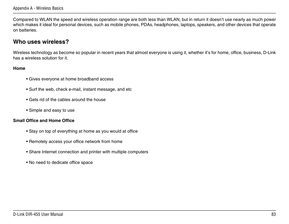 Who uses wireless | D-Link DIR-455 User Manual | Page 87 / 93