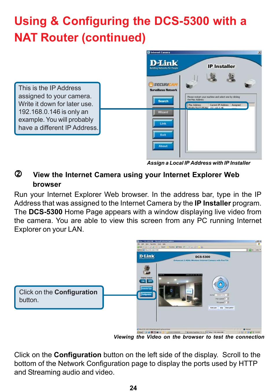 D-Link DCS-5300 User Manual | Page 24 / 109
