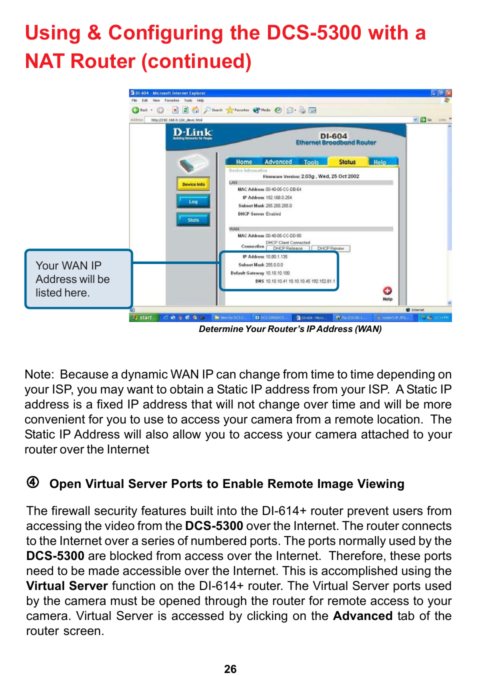 D-Link DCS-5300 User Manual | Page 26 / 109