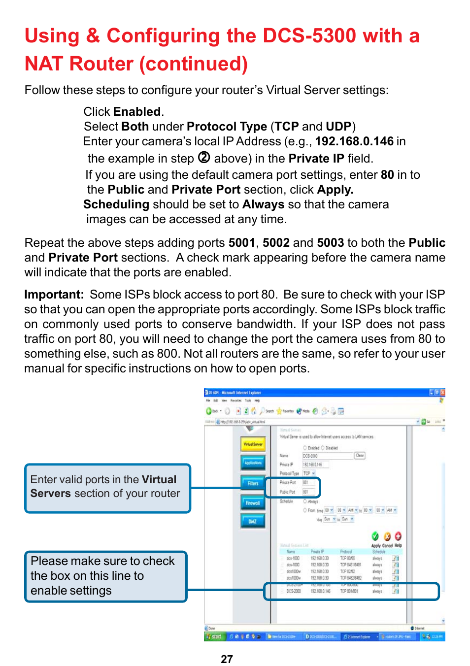 D-Link DCS-5300 User Manual | Page 27 / 109