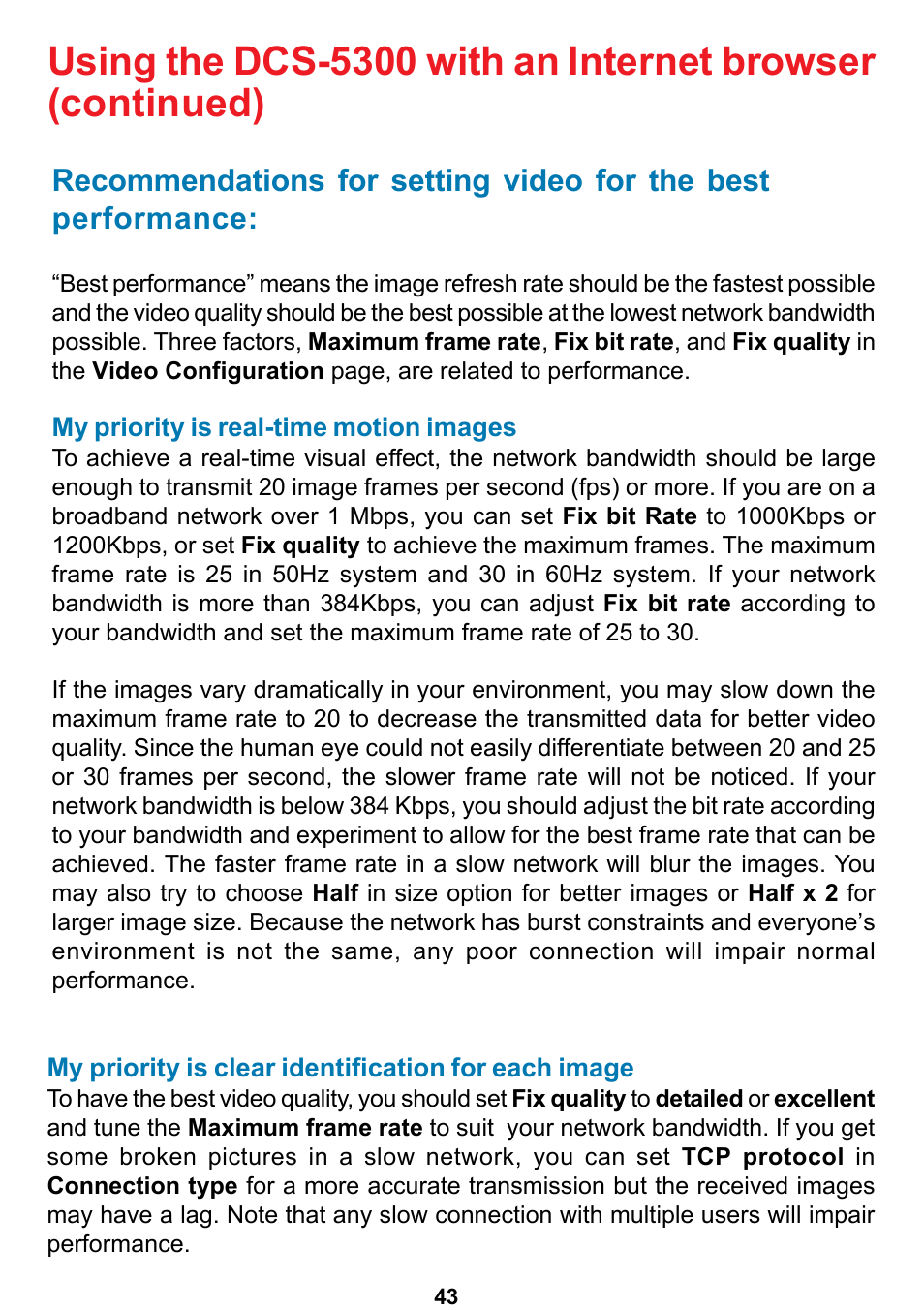 D-Link DCS-5300 User Manual | Page 43 / 109