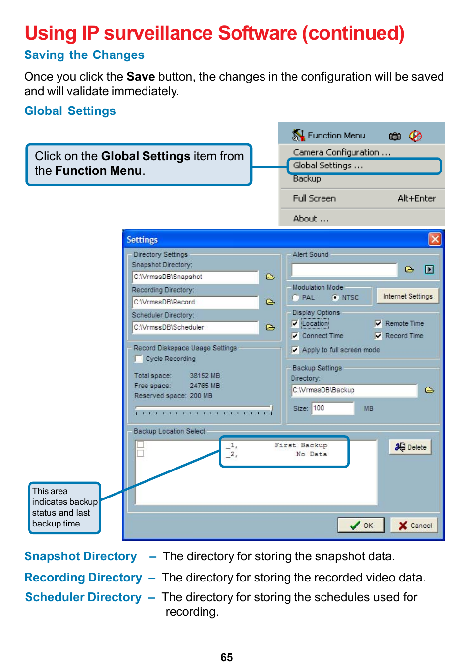 Using ip surveillance software (continued) | D-Link DCS-5300 User Manual | Page 65 / 109